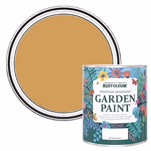 Rust-Oleum Watercolour Garden Paint, Yellow, Matt Finish, 0.75 l – 1