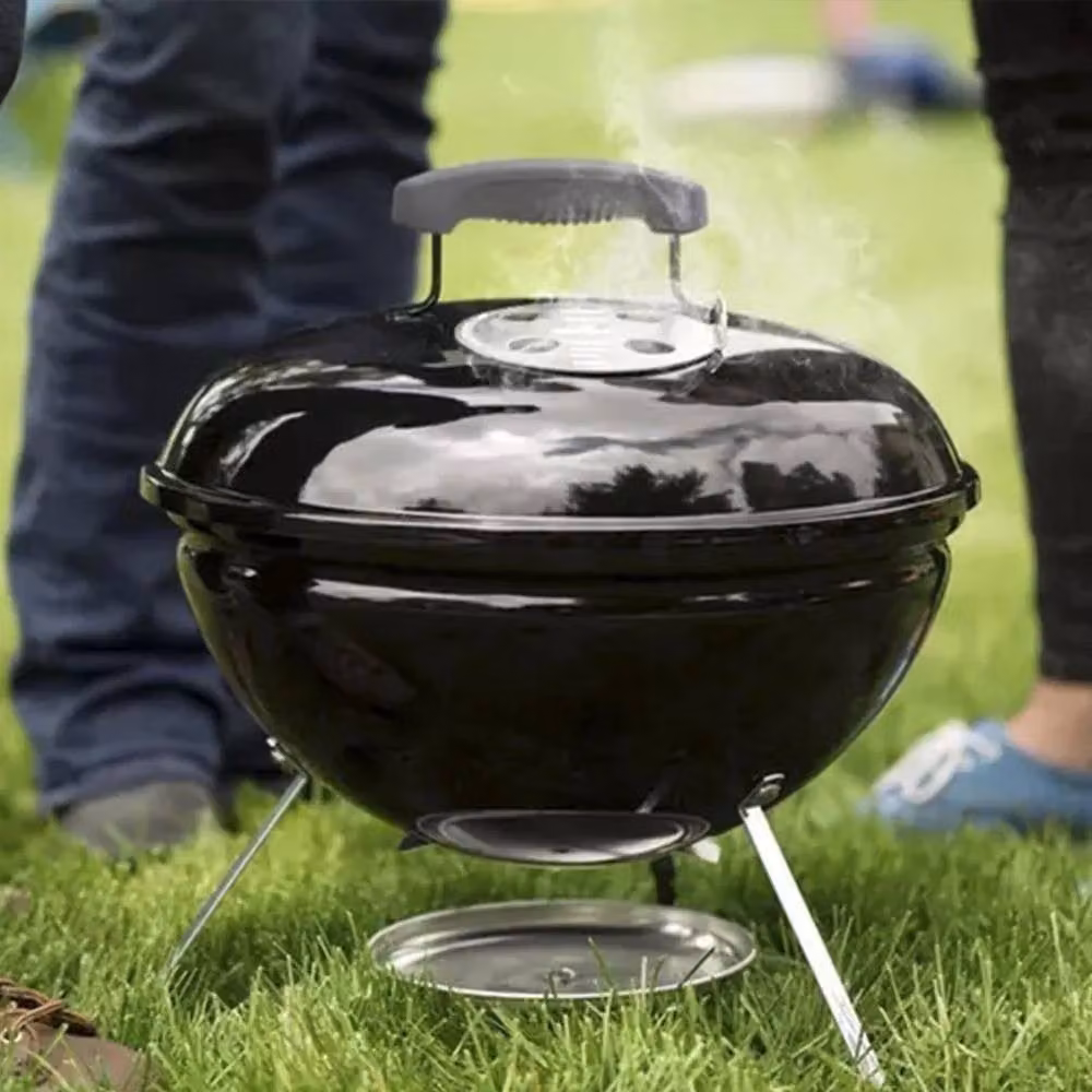 SPETLEK Black Portable Charcoal Kettle Barbecue for Outdoor Garden Use – 4