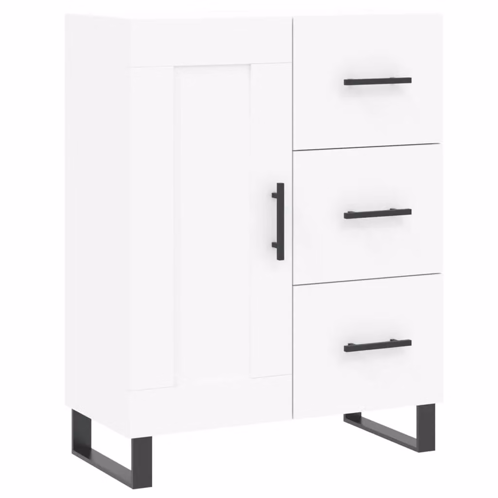 Berkfield Home Modern White Matt Sideboard, W/D/H: 69.5 x 34 x 90 cm – 2