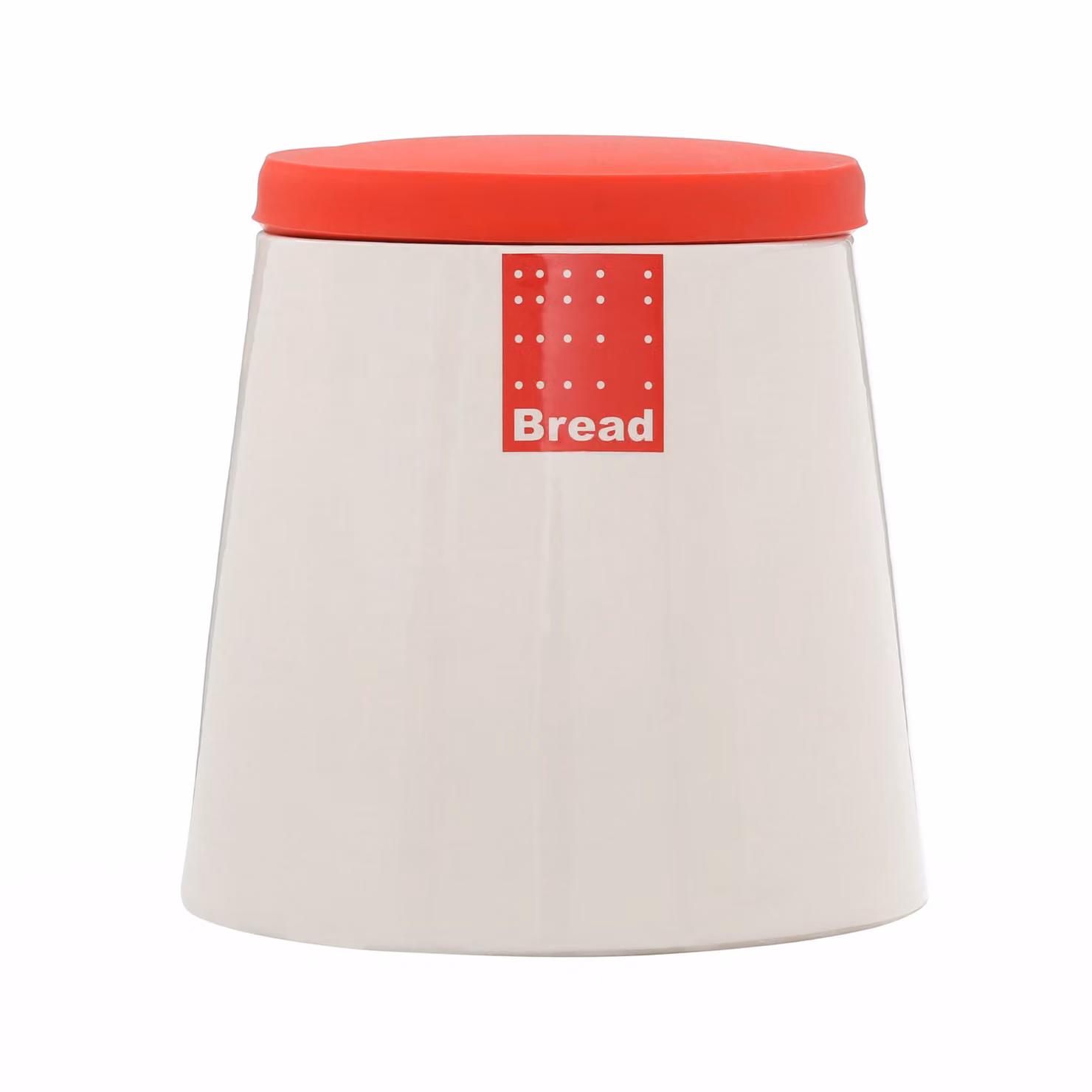 Orsina Ceramic Bread Bin in White and Red – 2