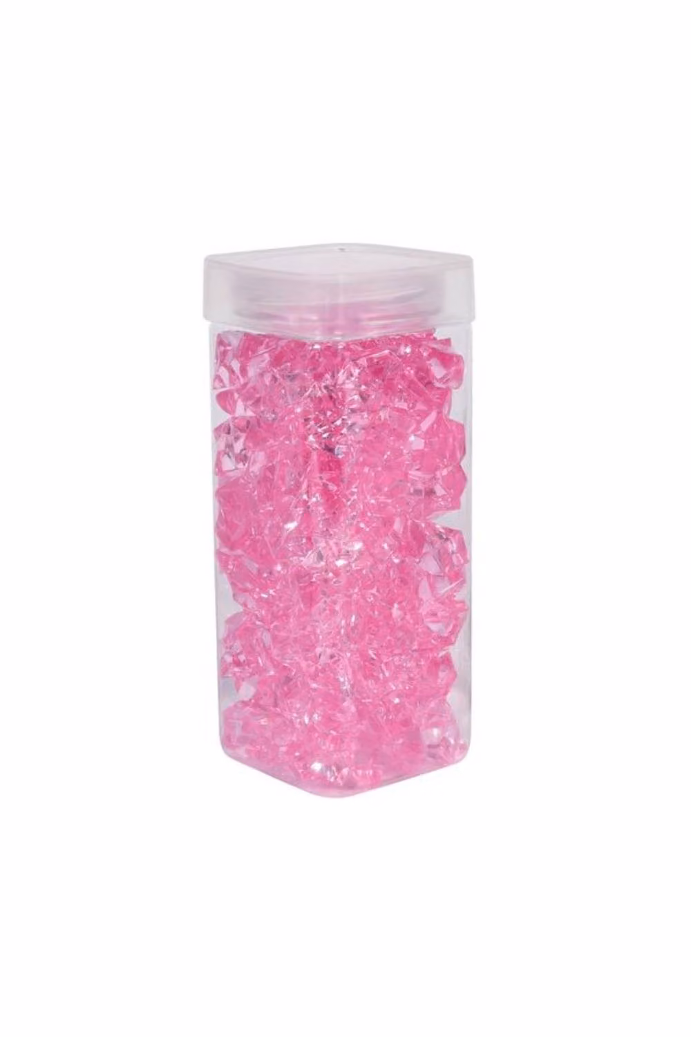 KDMD Pink Acrylic Stones in a Square Jar, 300g, 2 Pack – 2