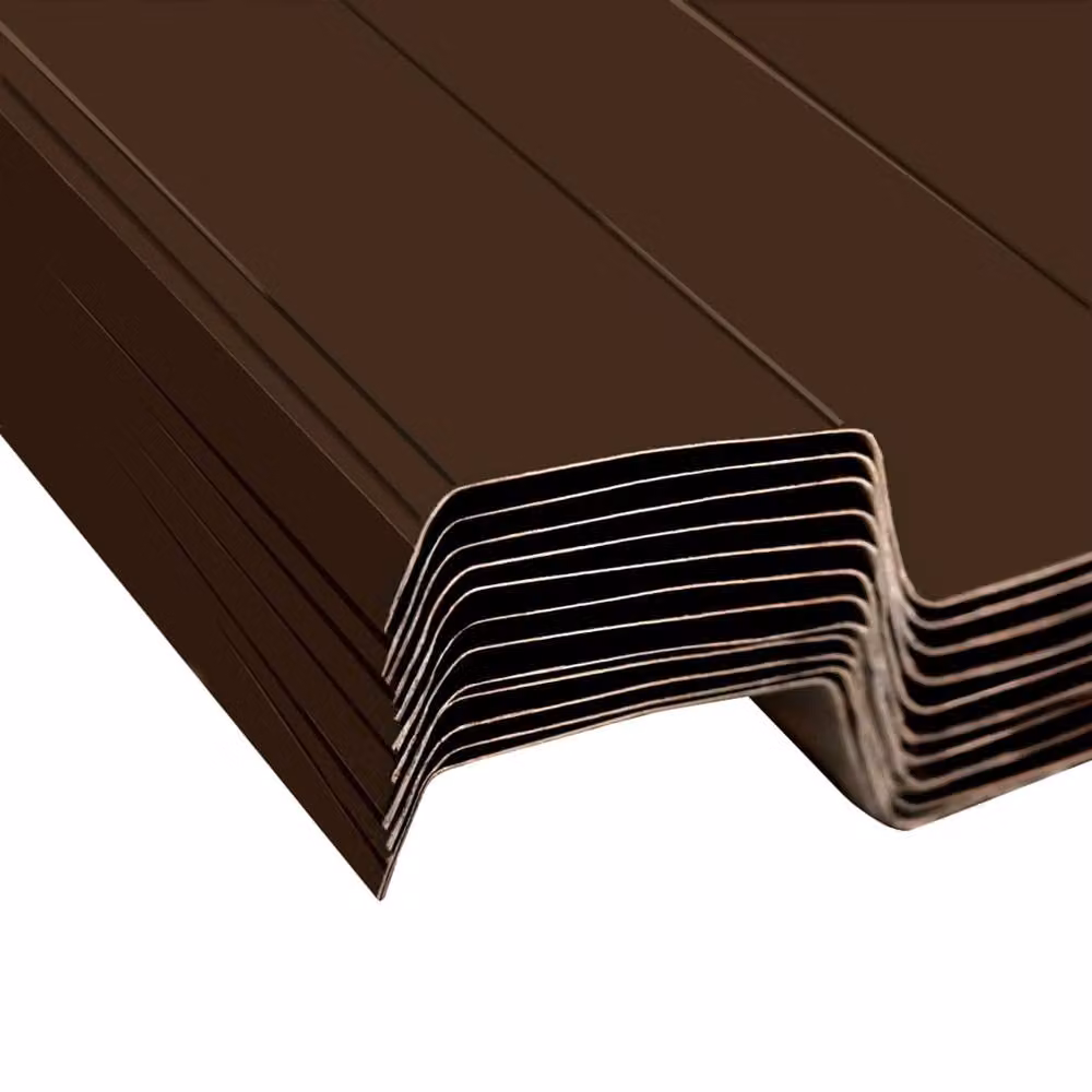 Berkfield Home 12-Piece Galvanised Steel Roof Panels in Brown – 3