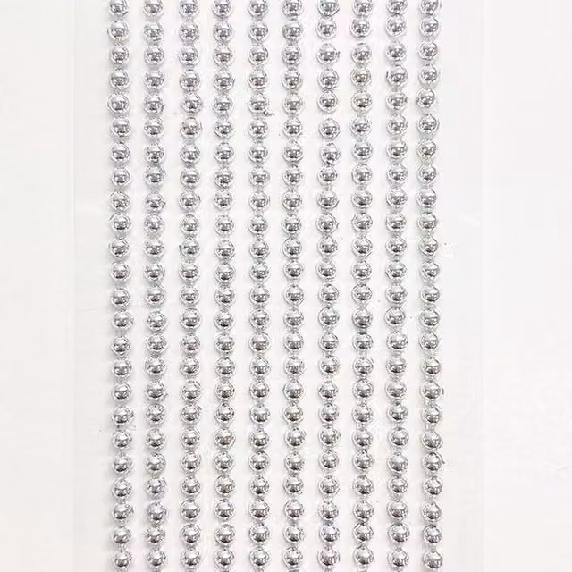 Syntego 500 Metallic Silver Round Pearls