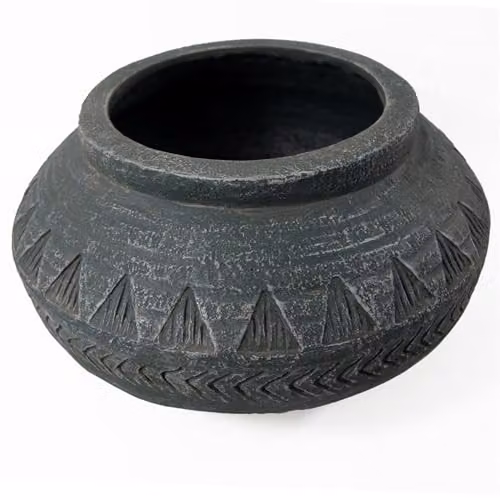 Leaf Extra Large Square Geometric Cachepot Planter in Grey, W/D/H: 40 x 40 x 40 cm – 2