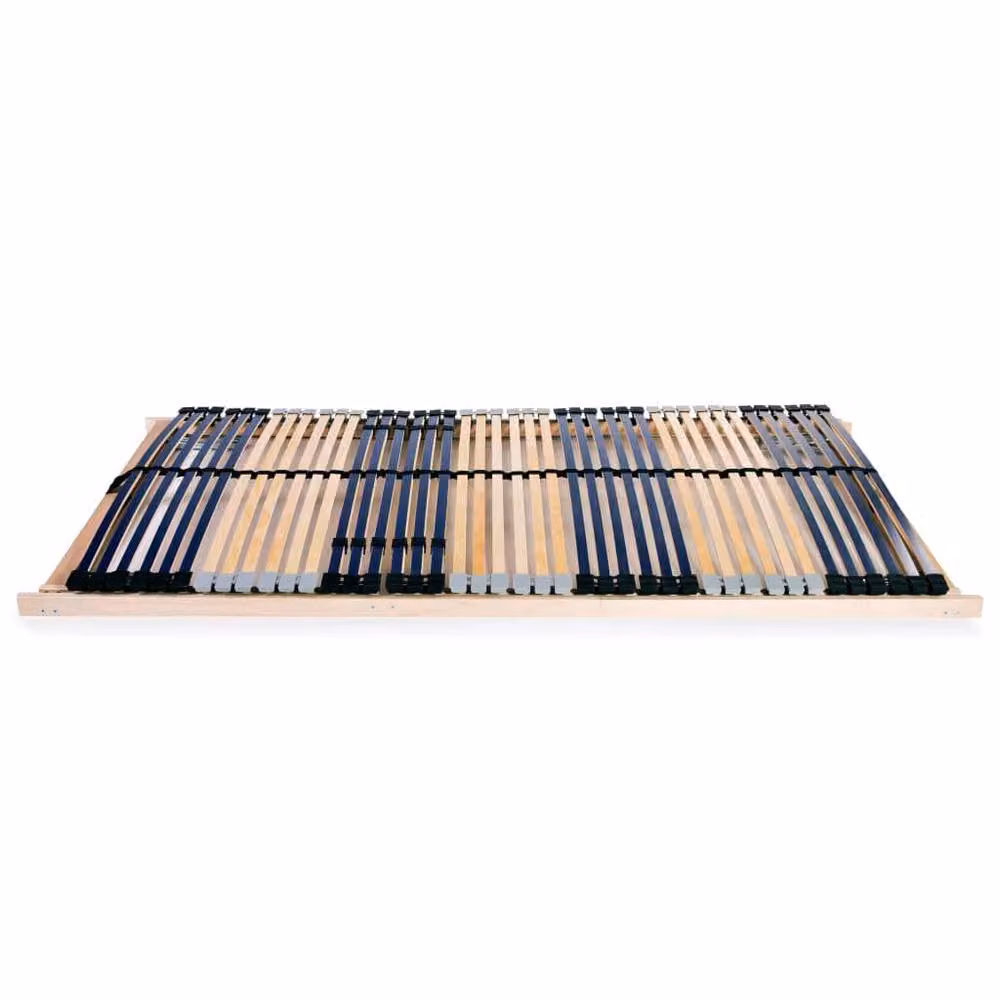 Berkfield Home 7-Zone Slatted Bed Base with 42 Beech and Birch Wood Slats, W/D/H: 200 x 100 cm – 2