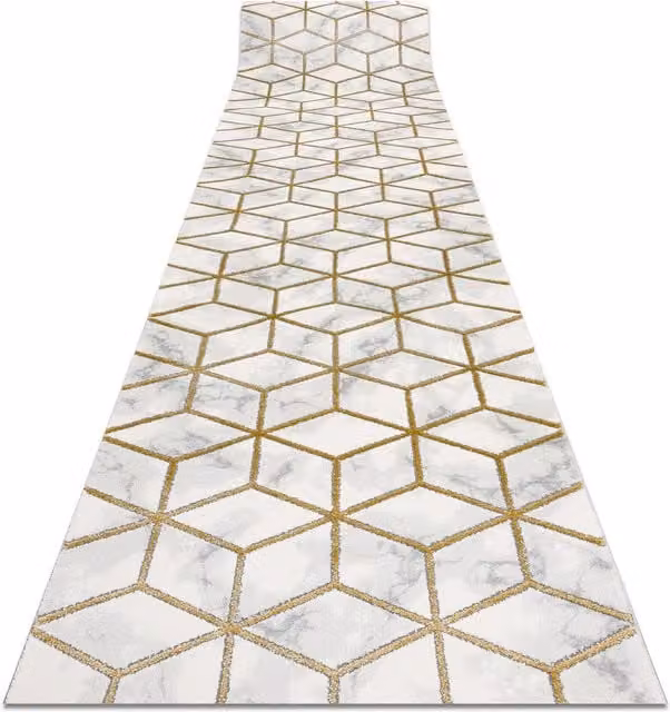 RugsX Yellow Geometric Table Runner W/D/H: 70 x 340 cm