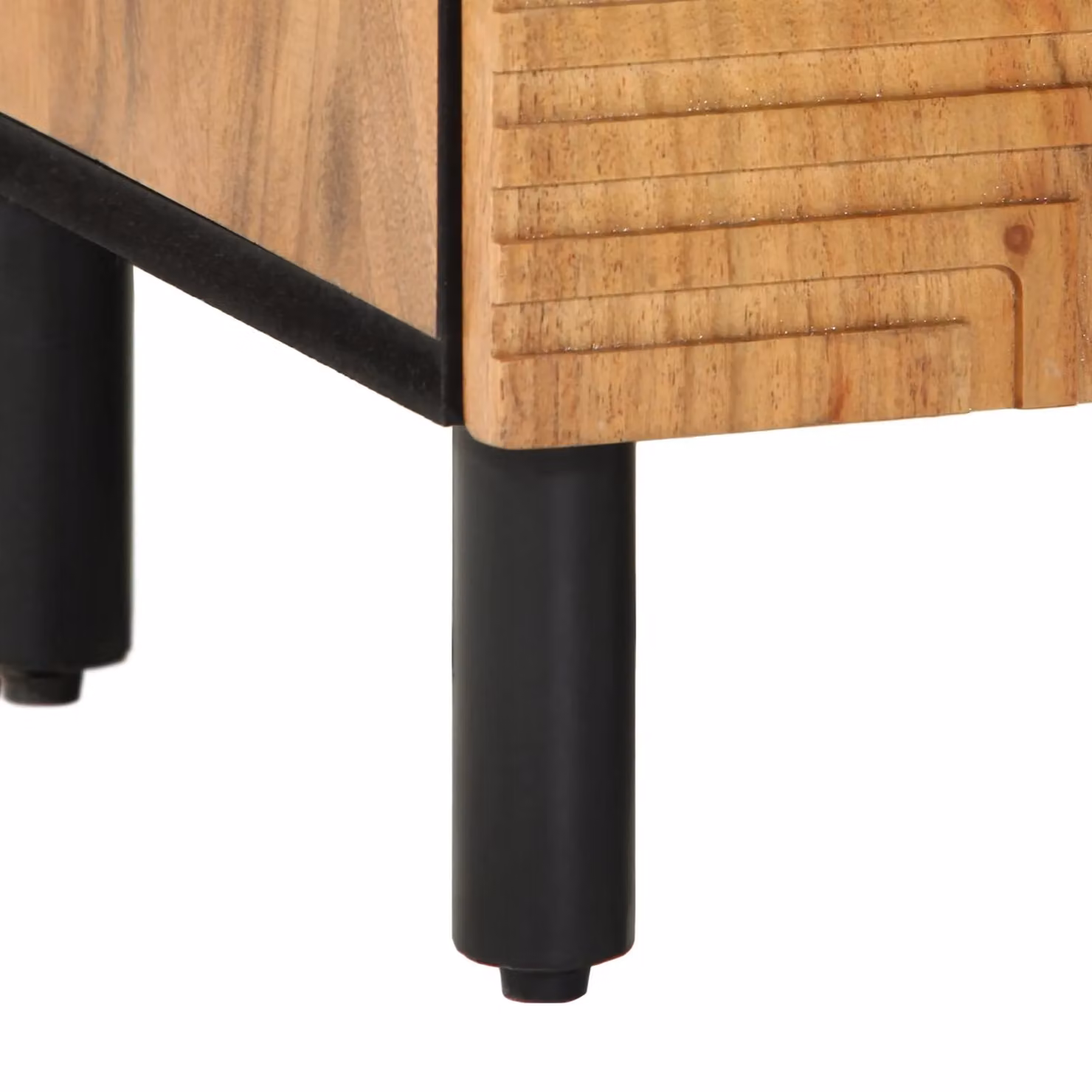 Berkfield Home Modern Bathroom Sink Cabinet in Brown Solid Acacia Wood W/D/H: 62 x 33 x 58 cm – 7