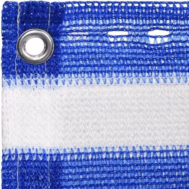 Berkfield Home Balcony Screen in Blue and White, W: 90 cm, L: 500 cm – 1