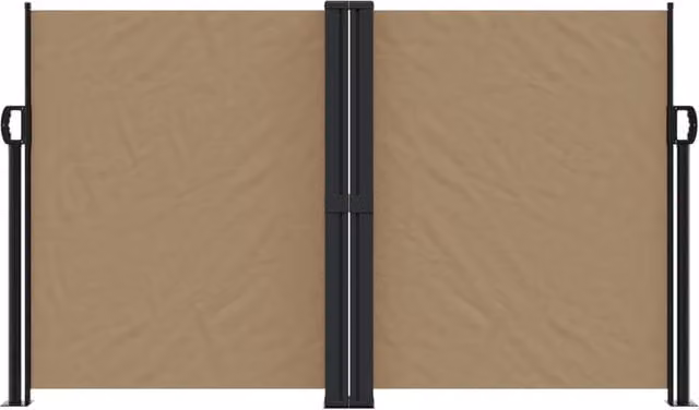 Berkfield Home Retractable Single Side Awning in Taupe, W: 140 cm, L: 1000 cm