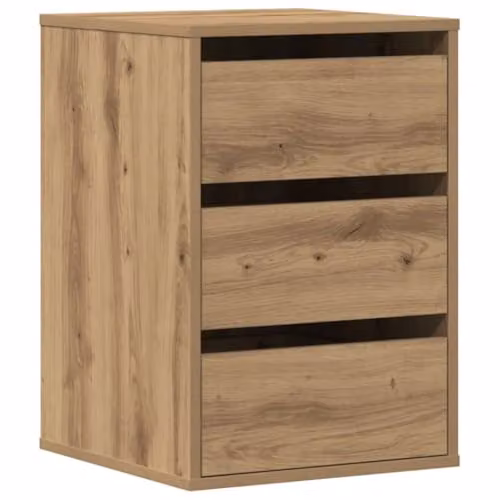 vidaXL Corner Chest of Drawers in Artisan Oak, Brown, W: 40 cm, D: 41 cm, H: 58 cm – 1