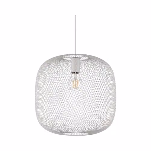 Ideal Lux Netlighting Wire Frame Pendant Ceiling Light in White