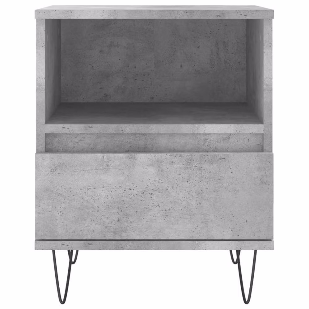 Berkfield Home Modern Bedside Cabinets, 2 Piece Set, Concrete Grey, W: 40 cm, D: 35 cm, H: 50 cm – 2