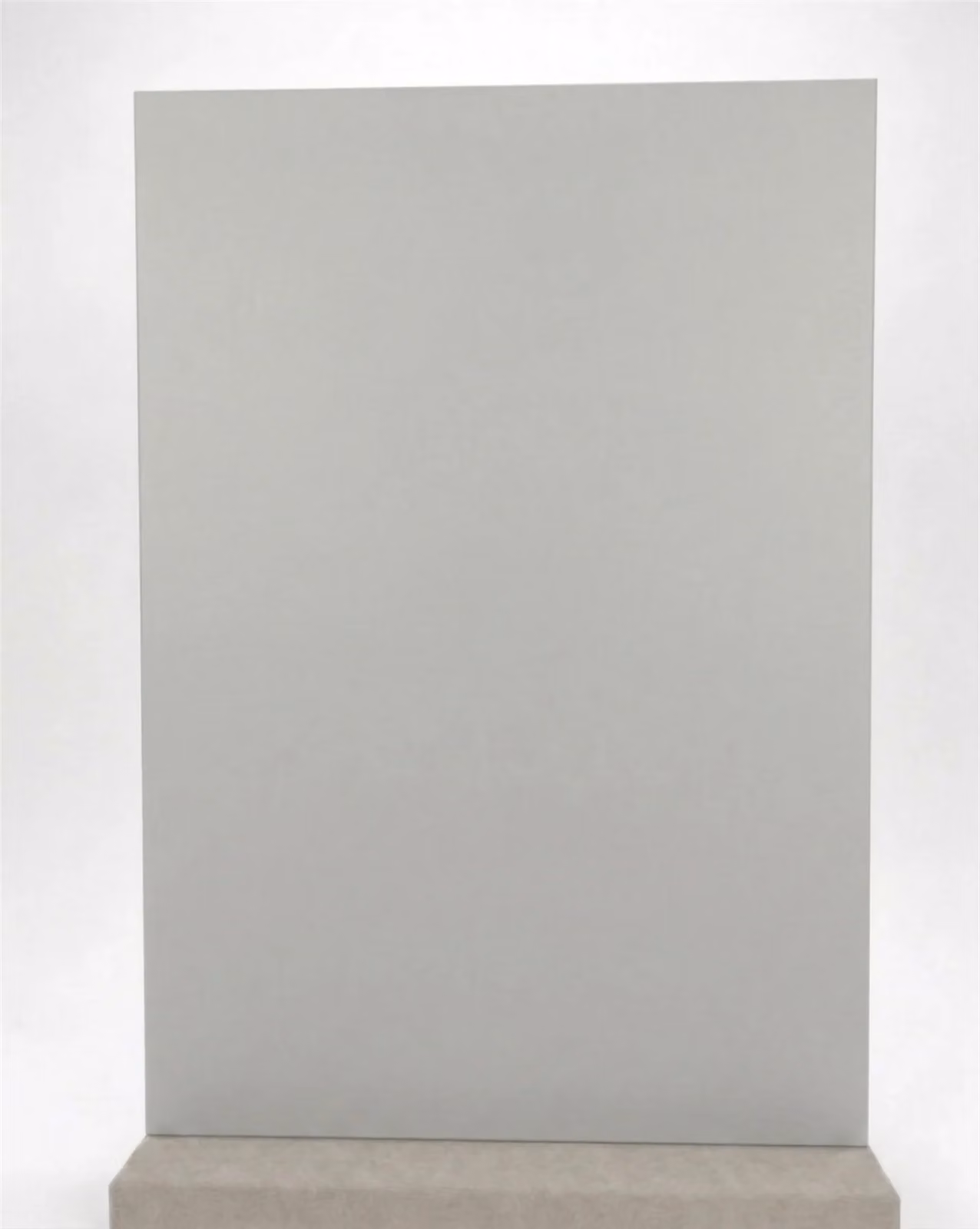 Matt Light Grey 18mm Replacement Kitchen Cabinet Door with 600mm Gola Handleless Design