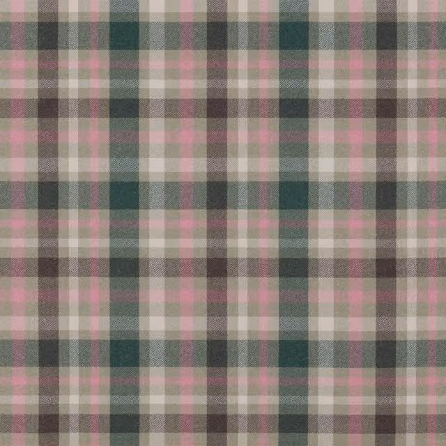 Terrys Checked Country House Cotton Fabric in Green and Multicolour
