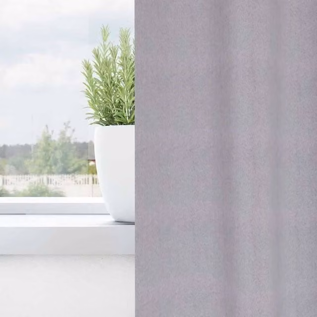 Berkfield Home Modern Opaque Polyester Curtains, 2 Pack, Grey, H 245 x W 140 cm – 1