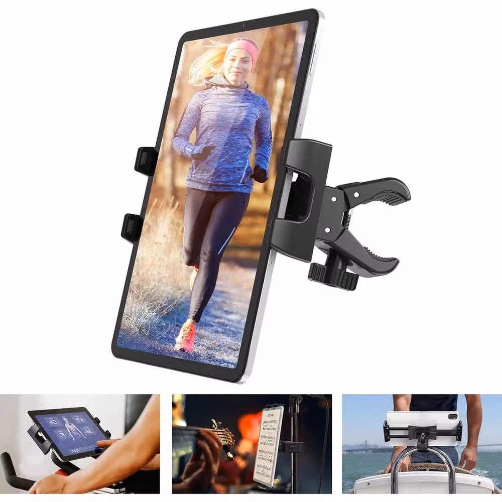 NESTLUNE 360 Degree Bicycle Handlebar Phone and Tablet Mount in Black – 3