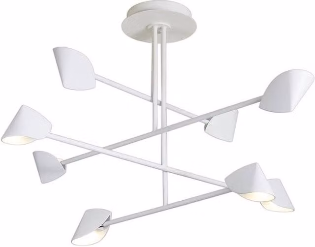 Netlighting Capuccina 8 Light Fixed LED Pendant, White, 61.5W, 3000K, 4000lm