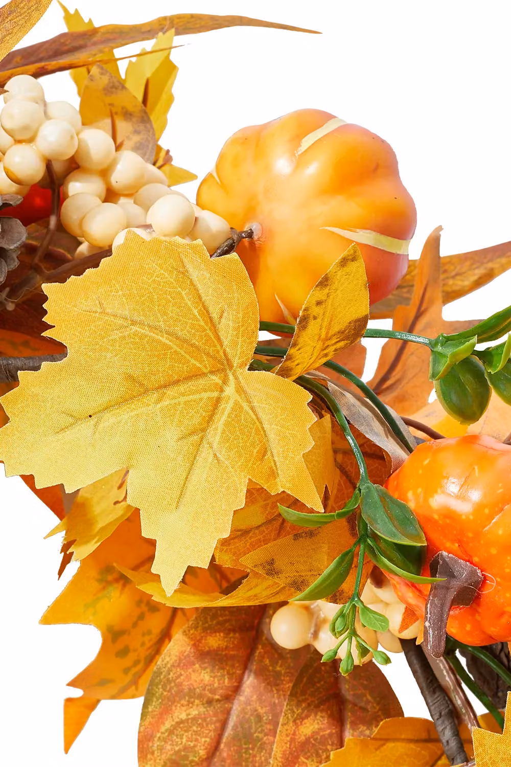 Living and Home Artificial Fall Maple Leaves Garland, Yellow, Length: 180 cm – 3