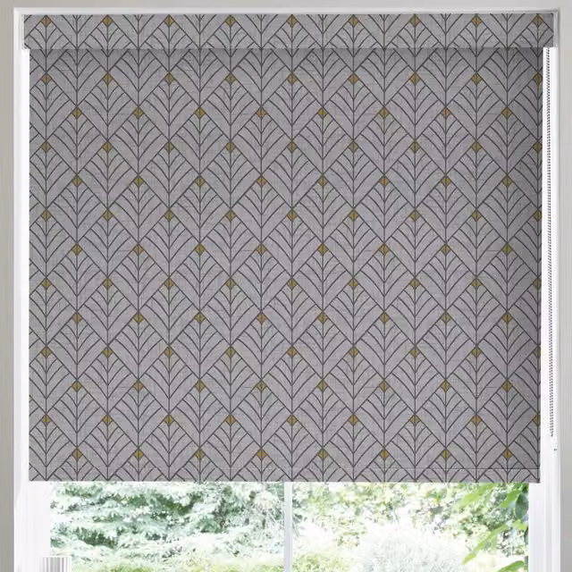 Terrys Solitaire Made to Measure Blackout Roller Blind in Grey