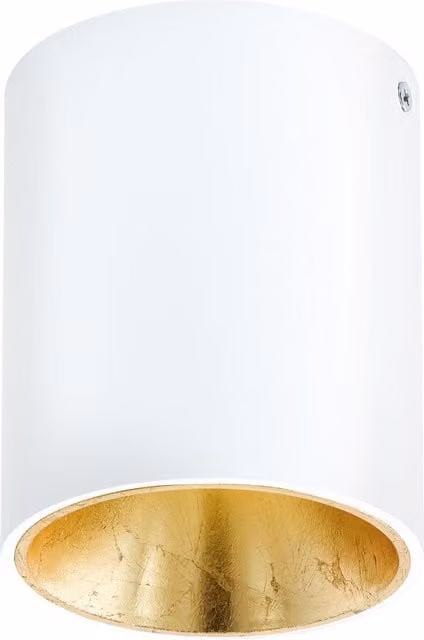 Loops Round LED Wall and Ceiling Downlight in White and Gold