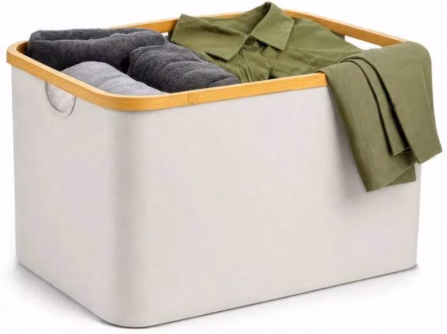 Kelvenix Collapsible Laundry Basket in Grey, 60L