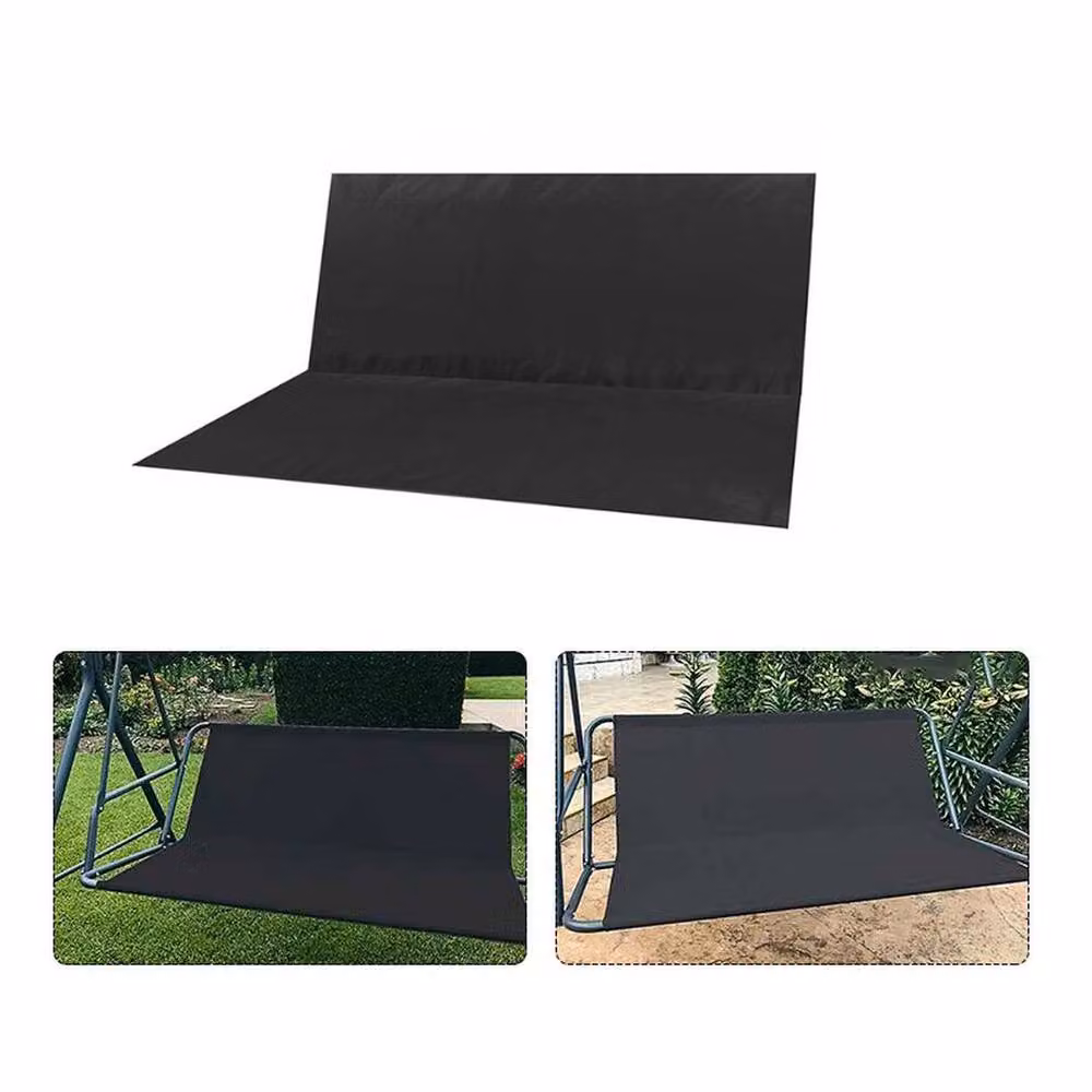 FLAVORA 3 Seater Swing Replacement Seat Cover, Black, W: 138 cm, D: 51 cm, H: 51 cm – 4