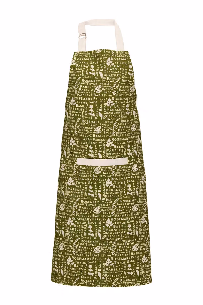 Orsina Kendal Apron in Green and White – 3
