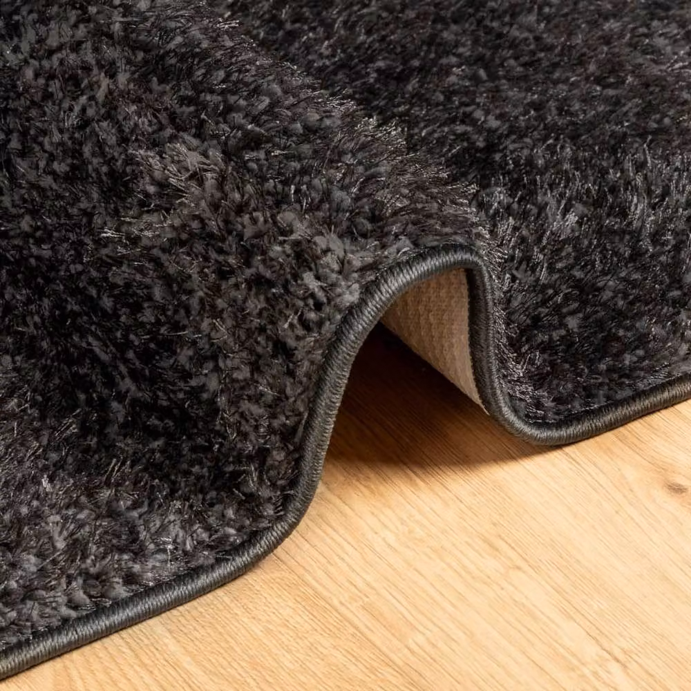 Berkfield Home ISTAN High Pile Shiny Look Rug in Anthracite, W/D: 100 x 200 cm – 4