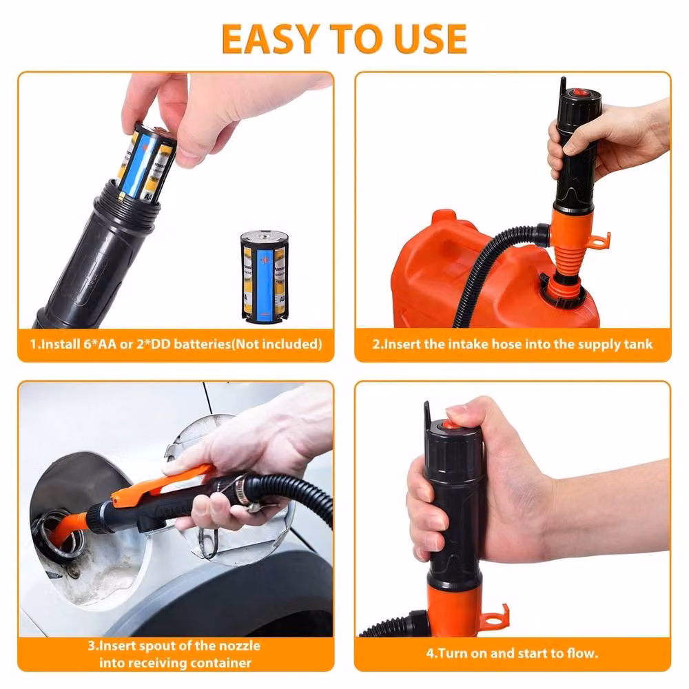 Nordara Electric Syphon Pump for Gas, Oil, and Water in Black – 4