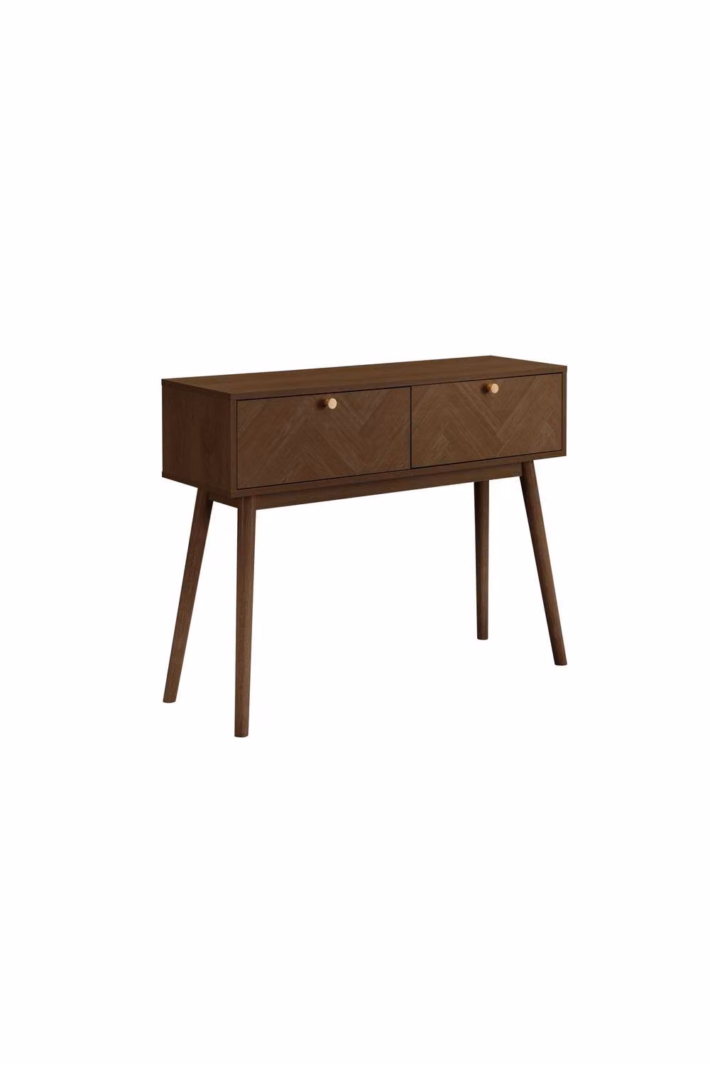 Birlea Herringford Console Table and Dressing Table in Brown Walnut Parquet Design W/D/H: 100.0 x 76.5 x 40.0 cm – 4