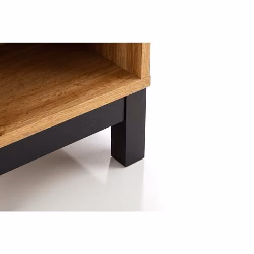 Julian Bowen Bali 1 Drawer Bedside Table in Oak – 4
