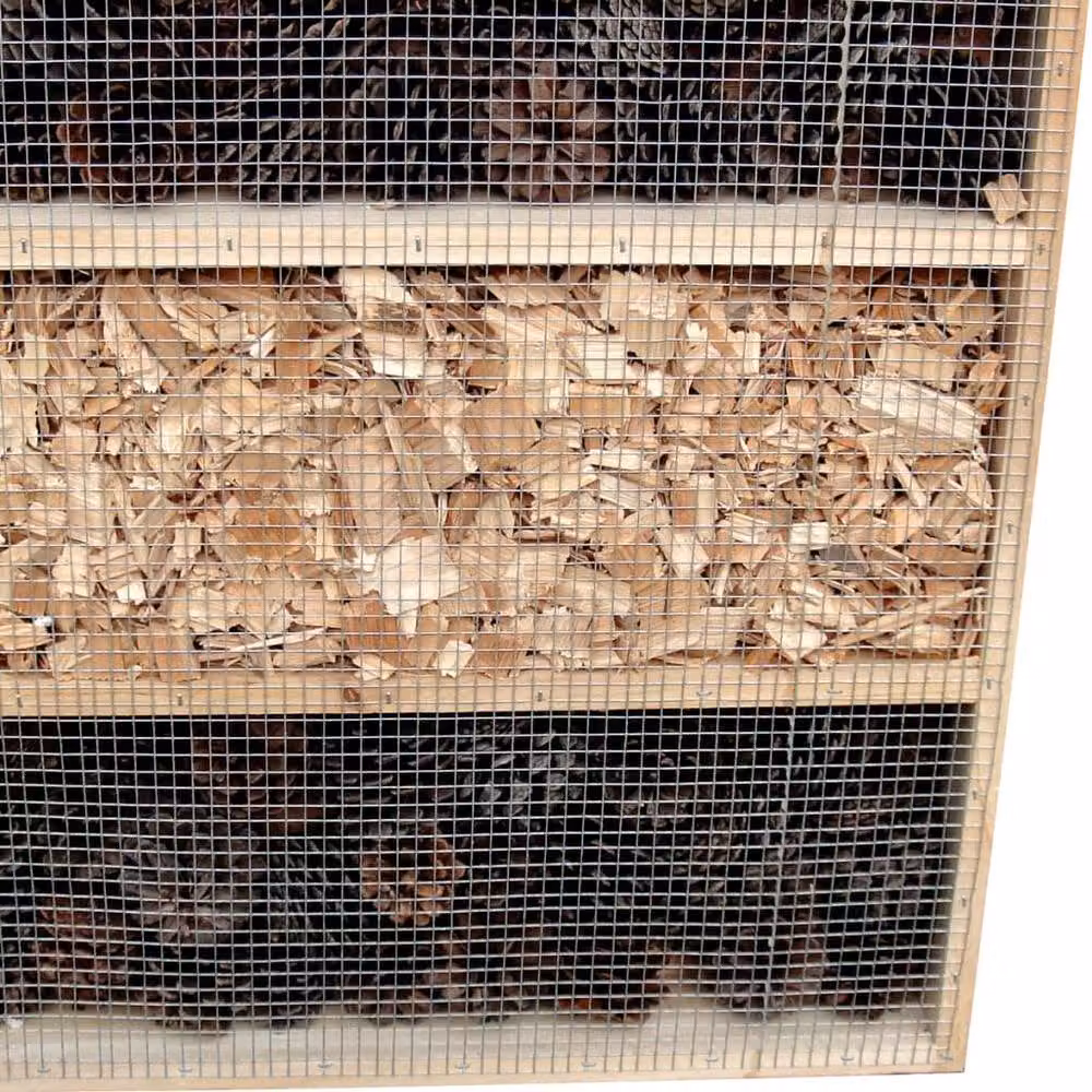 Berkfield Home Insect Hotel XXL in Brown, W/D/H: 45.5 x 15 x 99 cm – 2