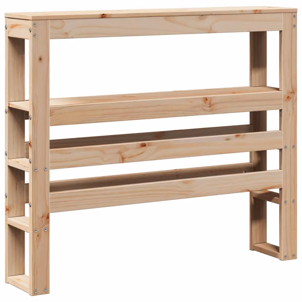 Berkfield Home Sleek Solid Wood Pine Bed Frame in Light Brown, W/D/H: 90 x 200 cm – 2
