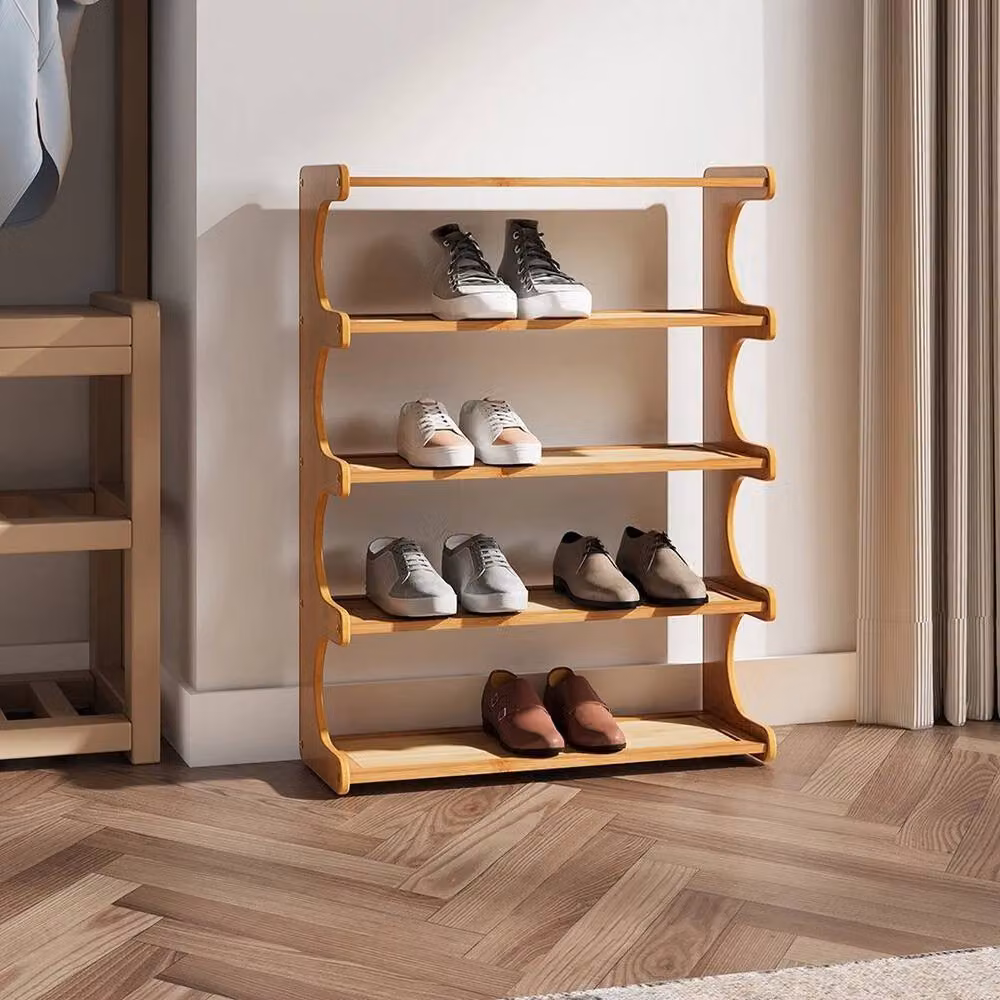 SPETLEK 5 Tier Bamboo Shoe Rack in Brown – 3
