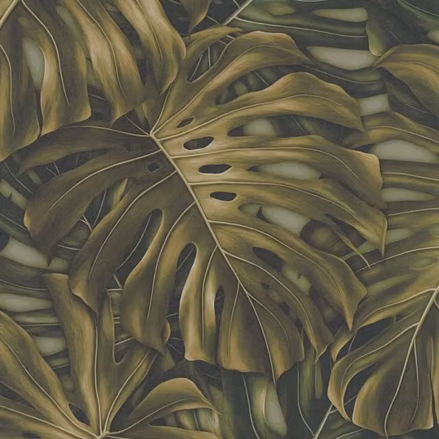 I Love Wallpaper Majestic Monstera Botanical Floral Wallpaper in Green
