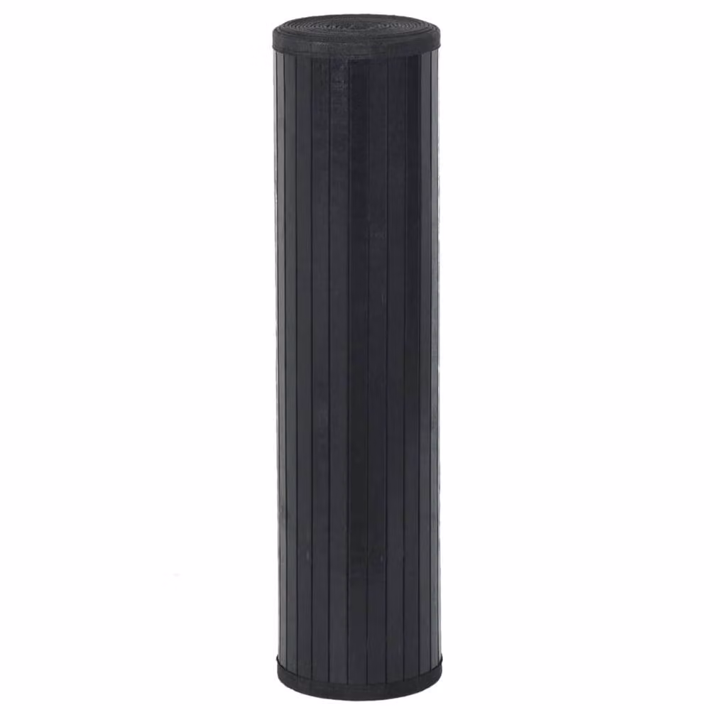 Berkfield Home Rectangular Bamboo Rug in Black, W/D/H: 60 x 400 cm – 3