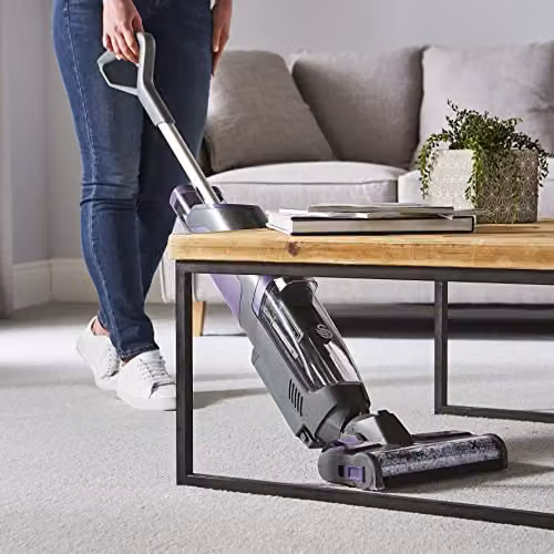 Swan Dirtmaster Crossover All-in-One Wet Dry Vacuum Cleaner in Grey and Purple, Cordless with LED Display and Smart Home Integration – 7