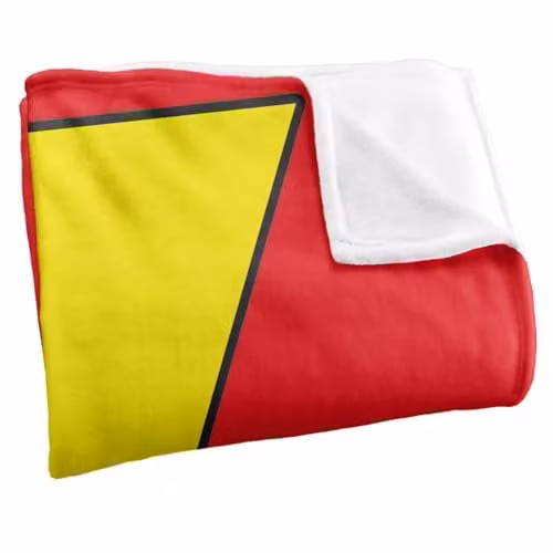 LOGOVISION DC Originals Shazam Logo Super Soft Silky Touch Fleece Throw Blanket, Multicolour, W: 127.0 cm x D: 152.4 cm x H: 152.4 cm – 2