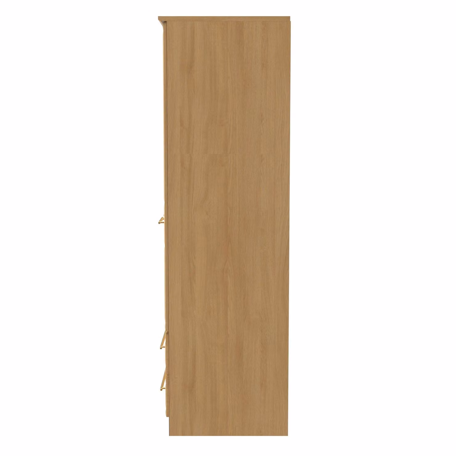 2 U Hereford Ready Assembled 2 Door 2 Drawer Wardrobe with Shelf and Hanging Rail in Light Oak – 2