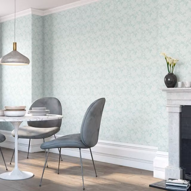 Hoopla Walls Paisley Abstract Wallpaper in Blue