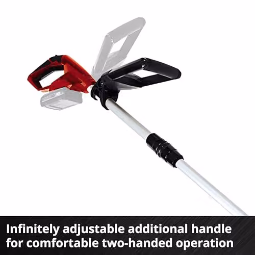 Einhell Power X-Change 18V Cordless Strimmer Kit in Red with Quick Charger and Rechargeable Battery, 24cm Cutting Width – 4