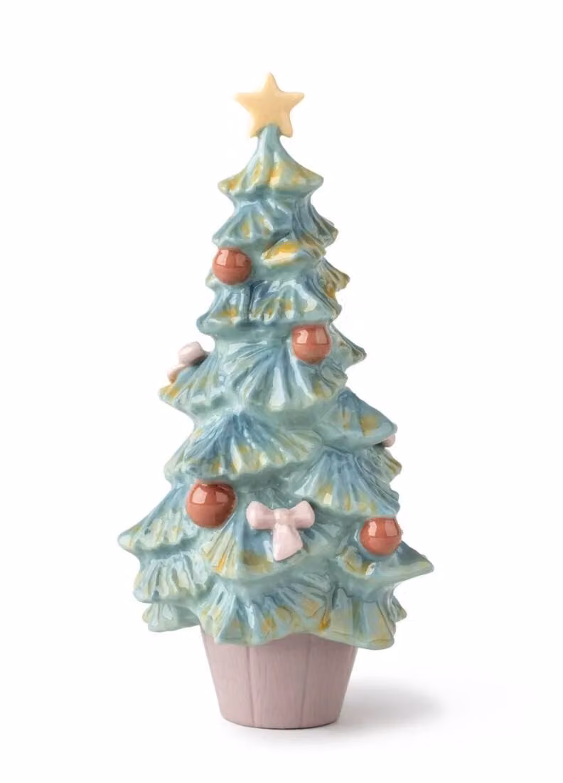 Lladró Classic Multicolour Porcelain Christmas Tree Tabletop Figurine
