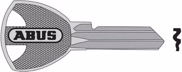 ABUS 55 Series Mechanical Key Blanks in Silver and Multicolour Brass