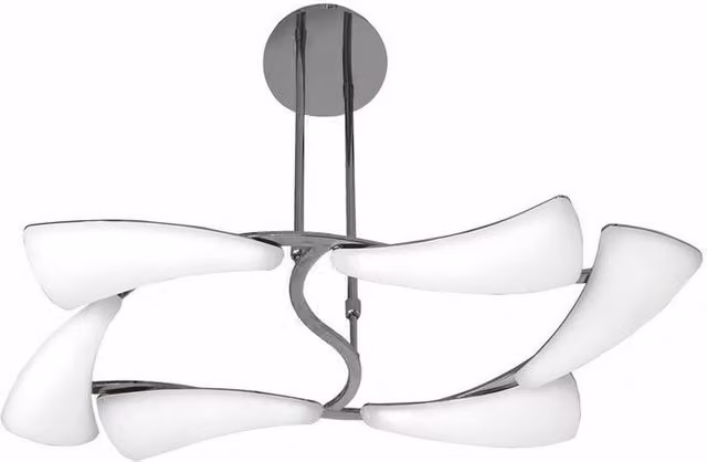 Netlighting Mistral Telescopic 36W LED Rectangular Wall Light in Chrome and Grey with Frosted Acrylic and 3240lm Output