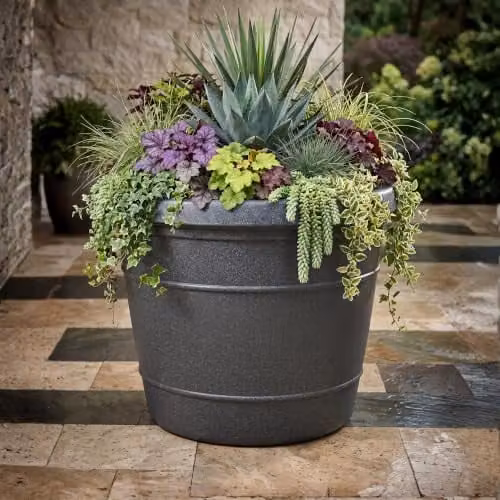 Trifibre Extra Large Rotomoulded Planter in Grey, Diameter: 104 cm, Height: 90 cm – 1