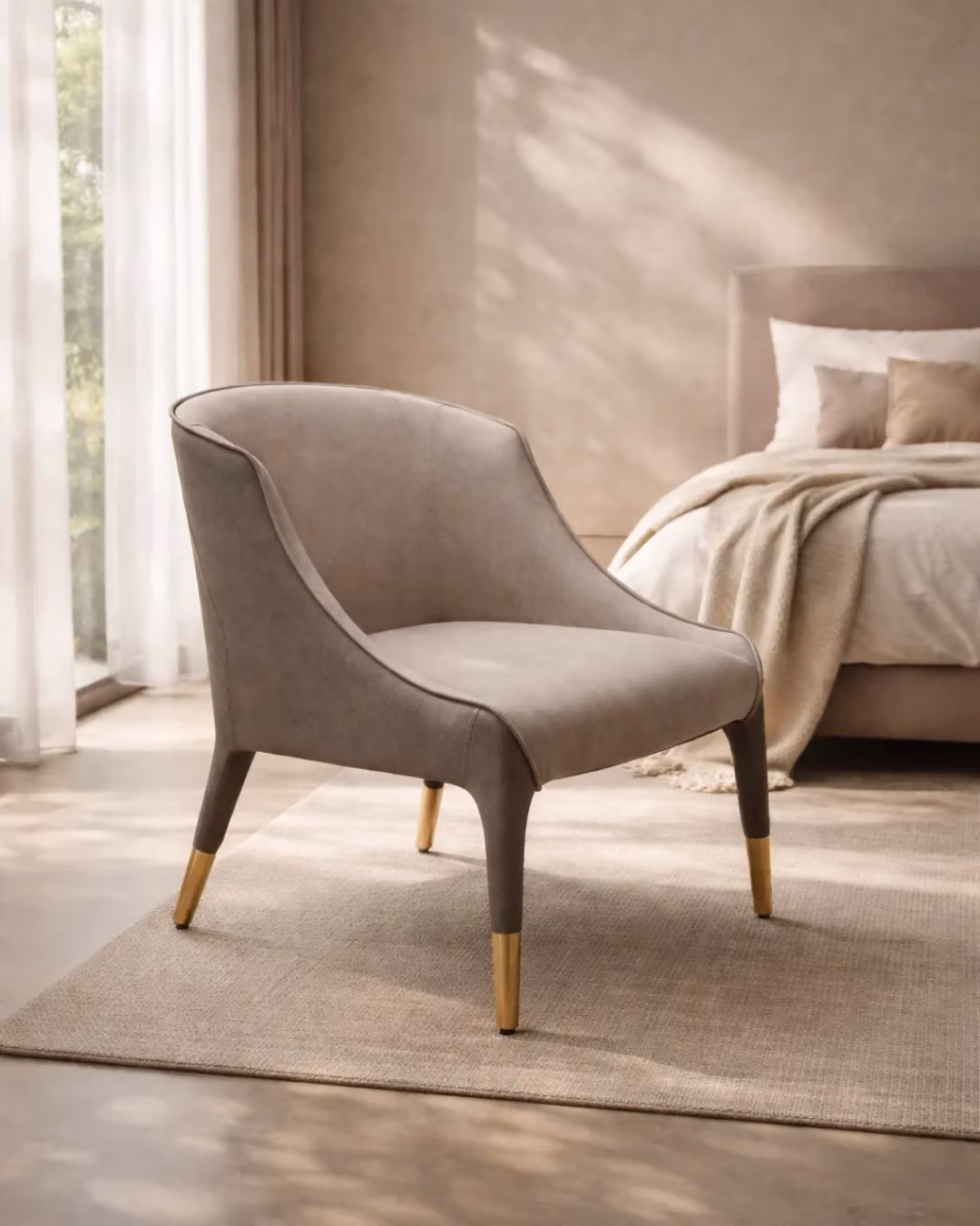 Tommy Franks Completo Lounge Chair in Beige
