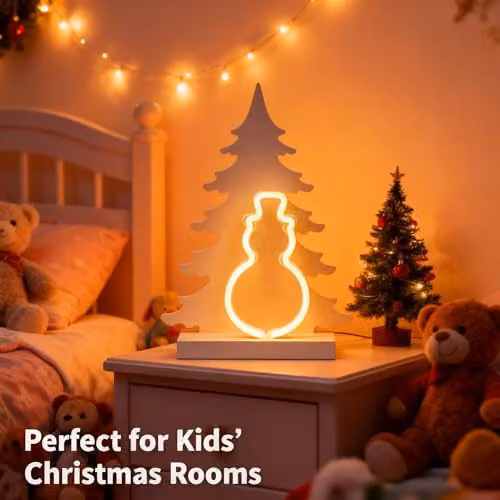 Shatchi White Wooden Nativity Scene LED Silhouette Christmas Ornament, W/H: 40 x 29 cm – 5