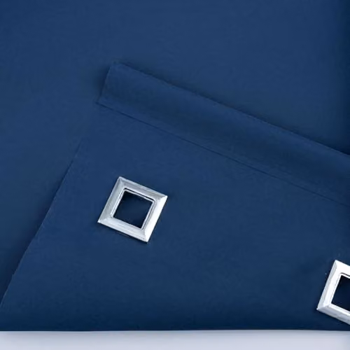 A.Unique Home Trimmable Square Eyelet Roller Blind, Blue, W: 180 cm, H: 170 cm – 4