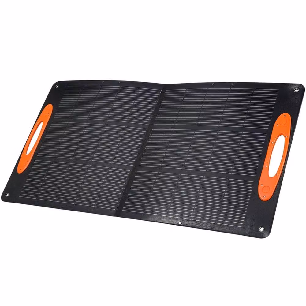 SPETLEK 100W Portable Foldable Solar Panel Charger with USB-A and USB-C in Black, W: 1000 cm, H: 52 cm – 4