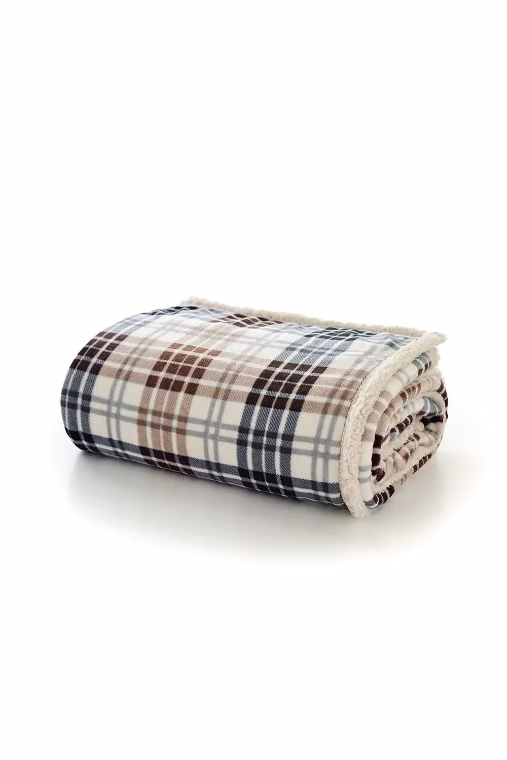 Deyongs Luxury Soft Fleece Sherpa Throw in Baldwin Tartan Multicolour, W: 140 cm, L: 180 cm – 2